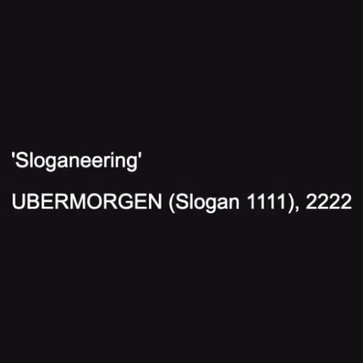 'Sloganeering'

UBER...