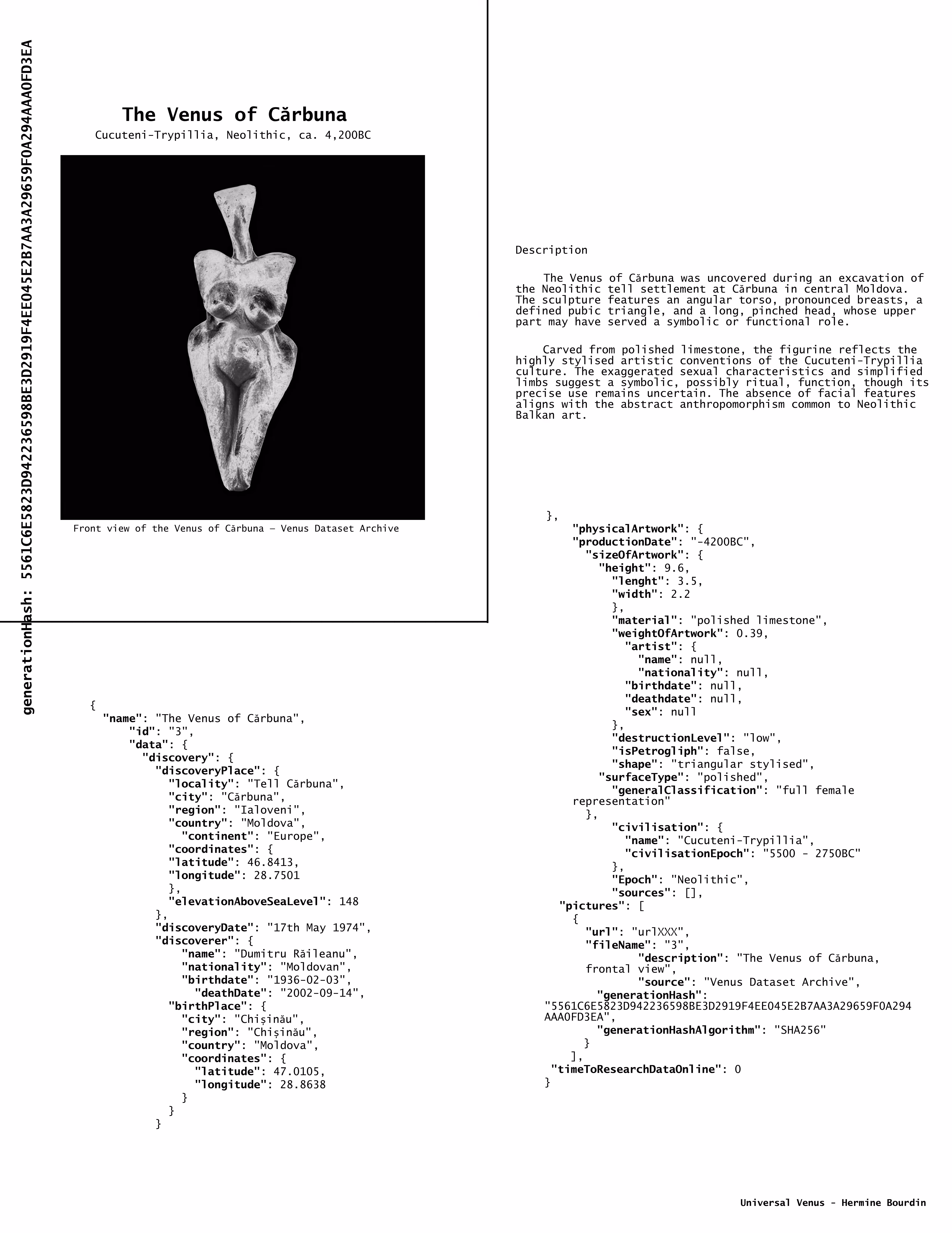 The Venus of Cărbuna.