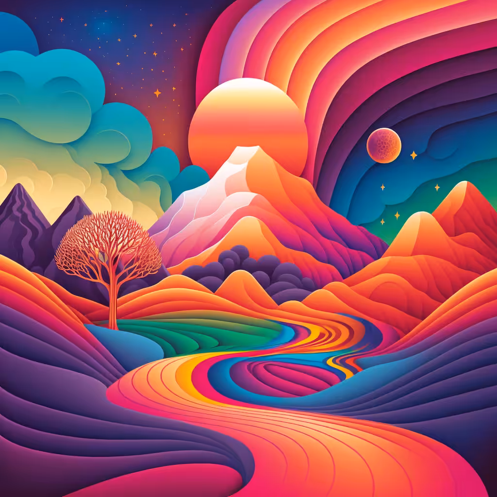 Psychedelic Landscape #74