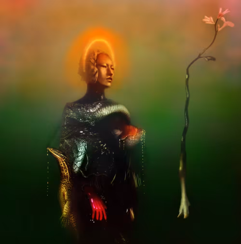 Untitled ( or A Reptilian Poem ) | From Darshan Serie
