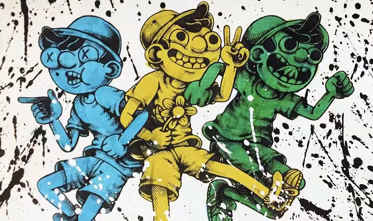 BLUE YELLOW GREEN BOI TO CRAZY