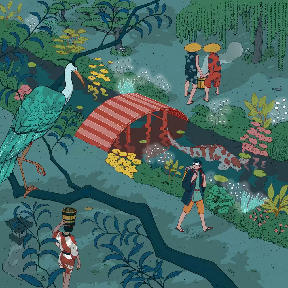 Ukiyo-e tale: The beginning of the trip