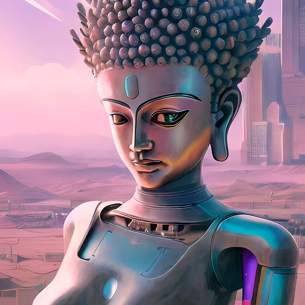 Buddha Futuristic: The Bodhisatta image: 1