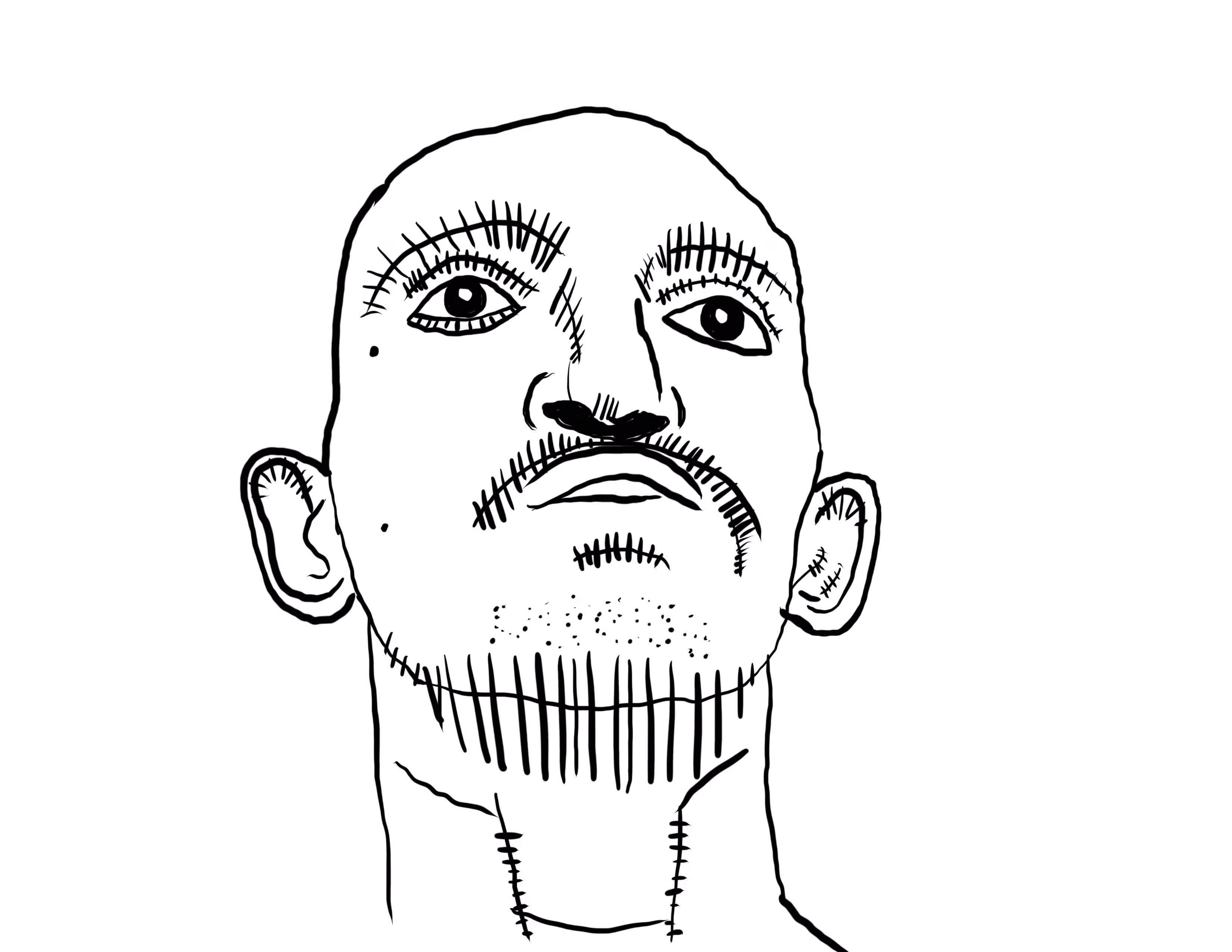 Gangster Portrait Sketch