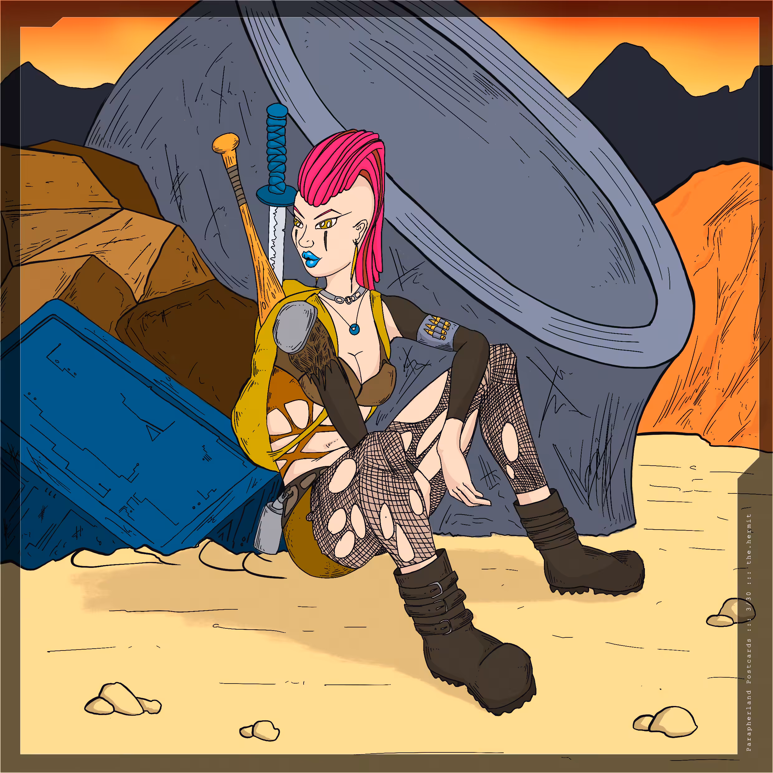 Wastelander punky girl