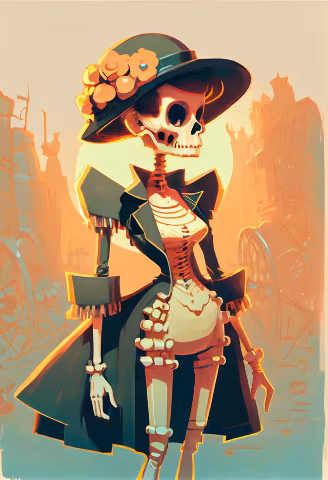 50's cute skeleton #2