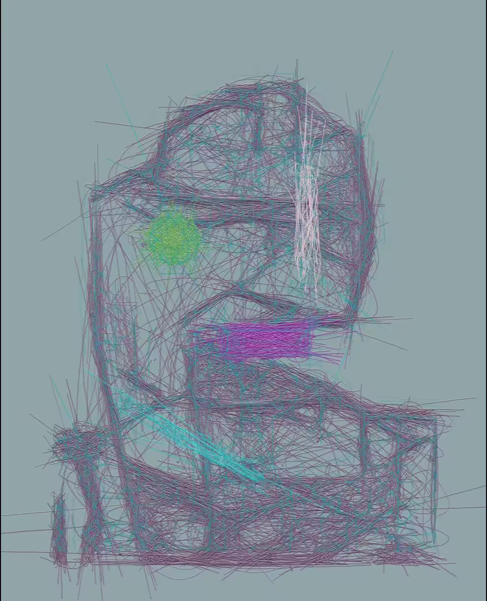 Study for a masked portrait (2021)