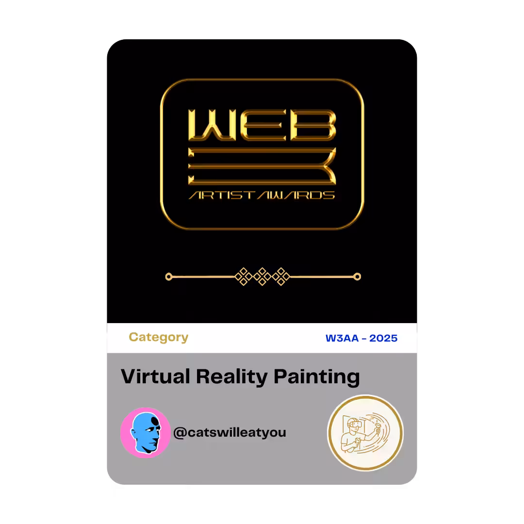 Award 25 - Virtual Reality Painting - @catswilleatyou