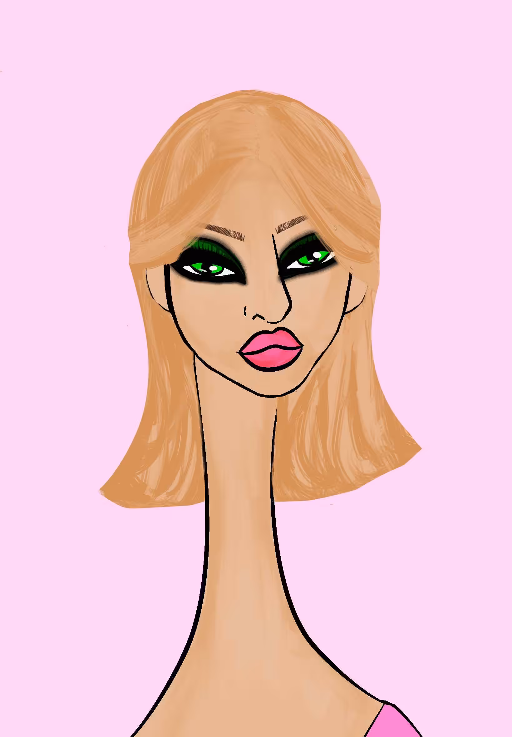 Long Neckie Ladies: Long Neckie Lady #3199