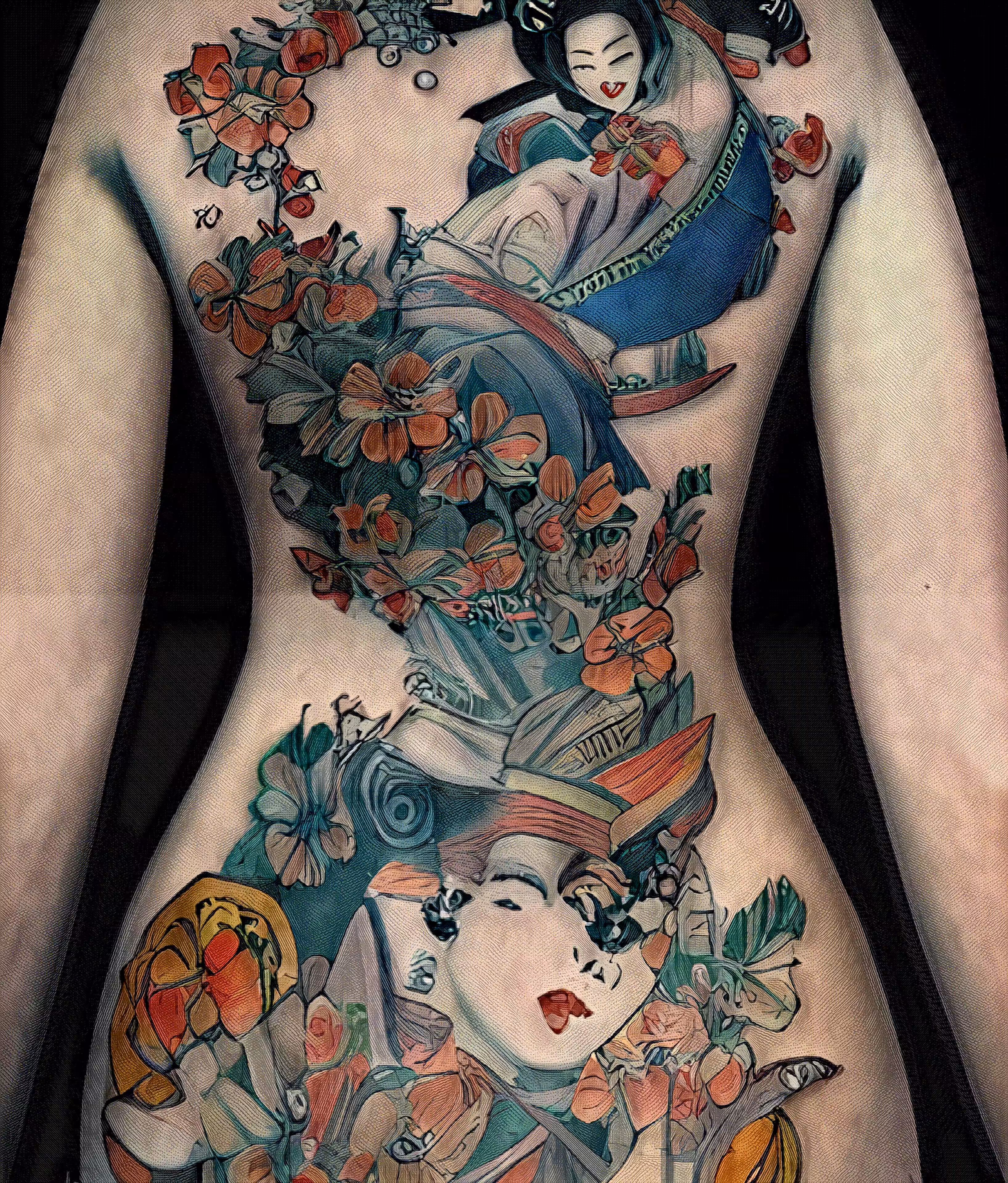irezumi  • 入れ墨 • TezTats. ⁿ.1