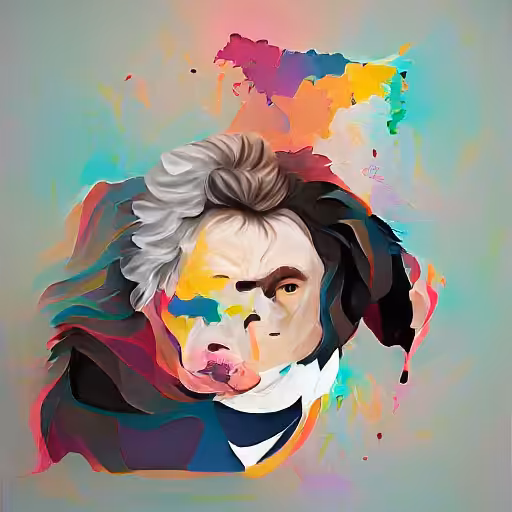 Beethoven with multiple colors