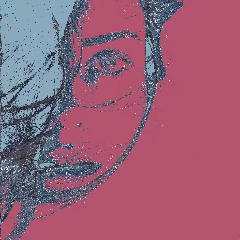 Analog Pixels: Faces #18