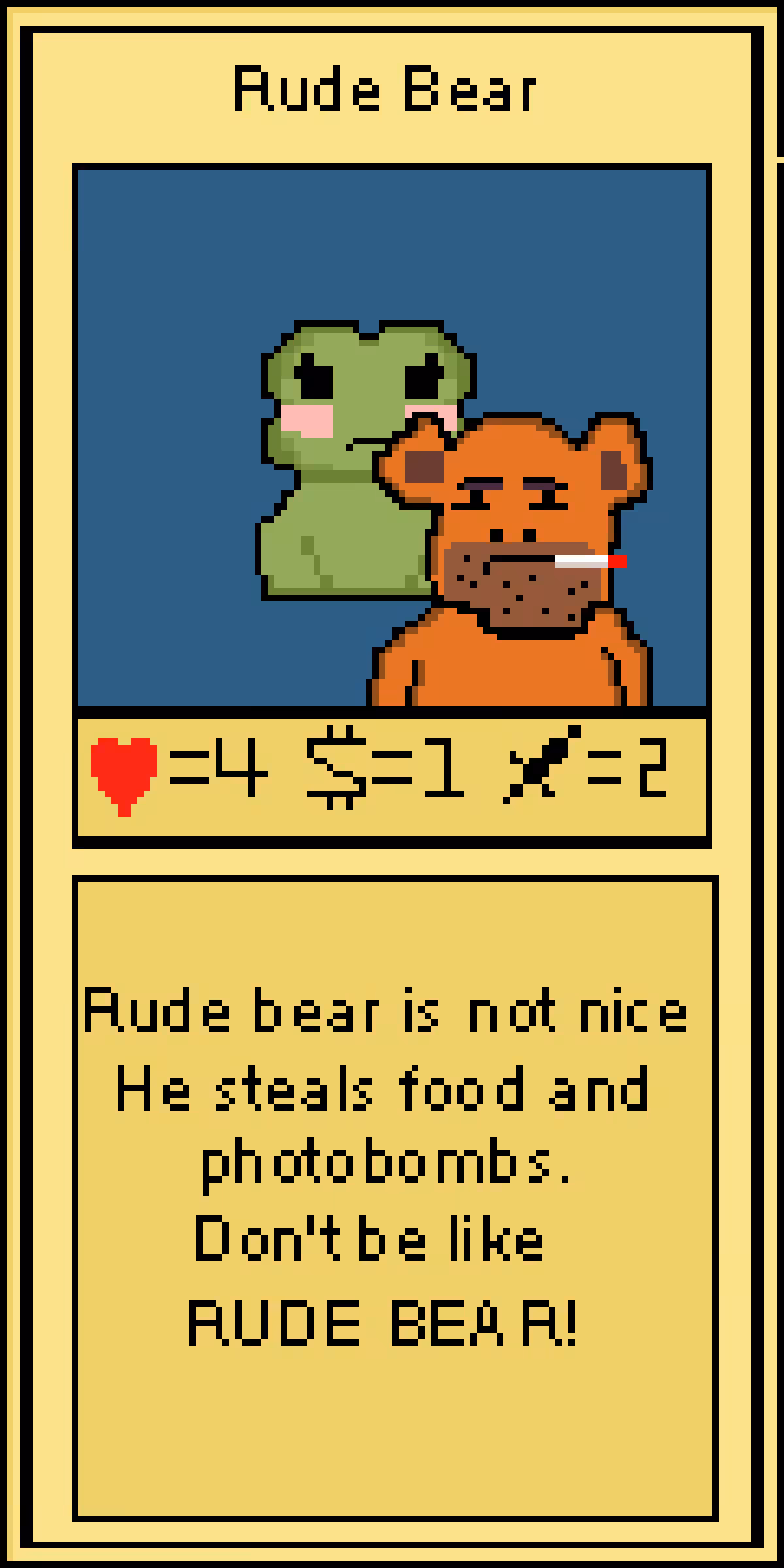 Rude Bear & Tezfrog