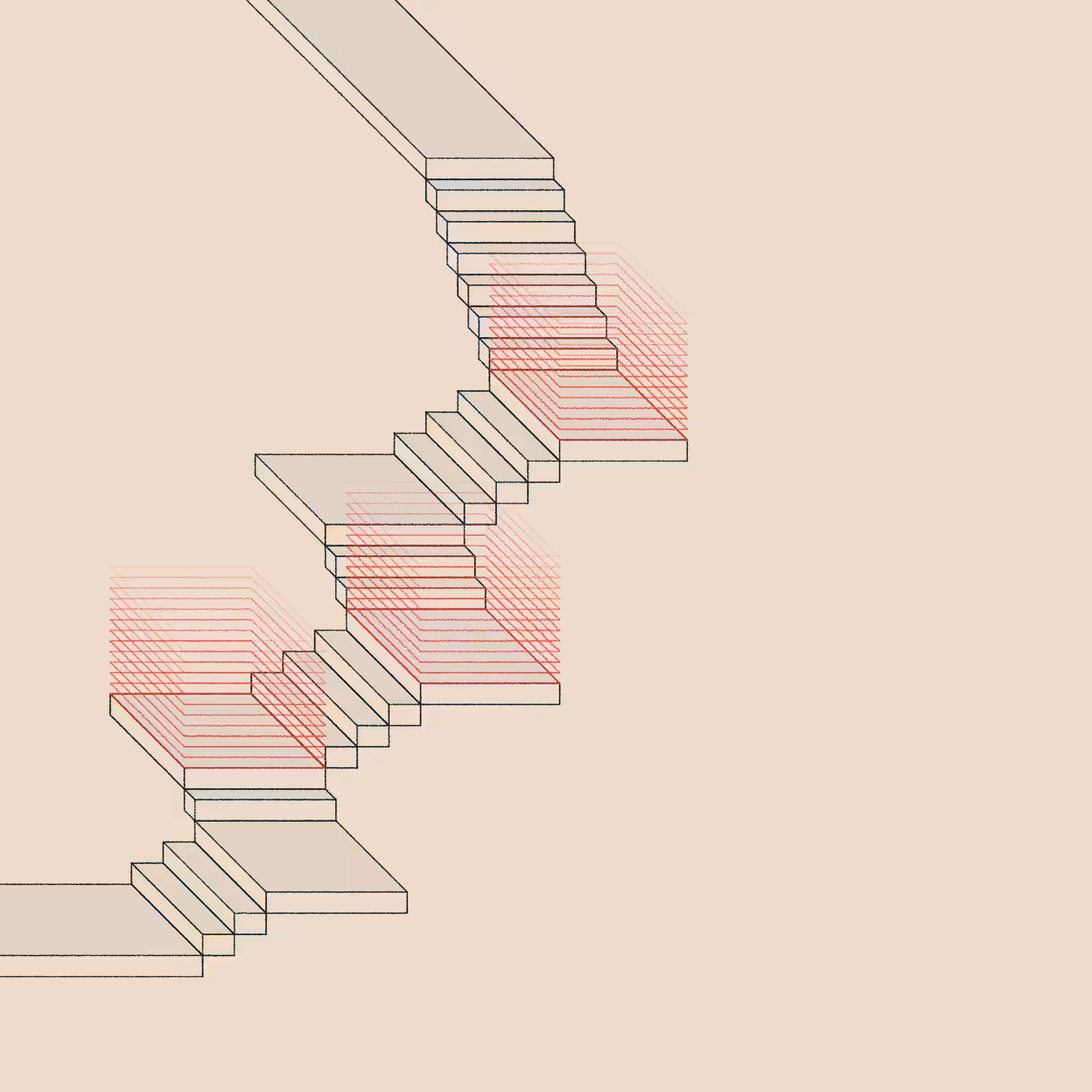 Stairs in a room #109