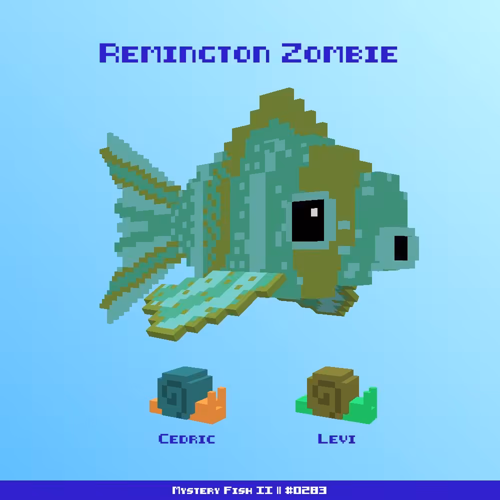 Remington Zombie :: Mystery Fish 0283/1000