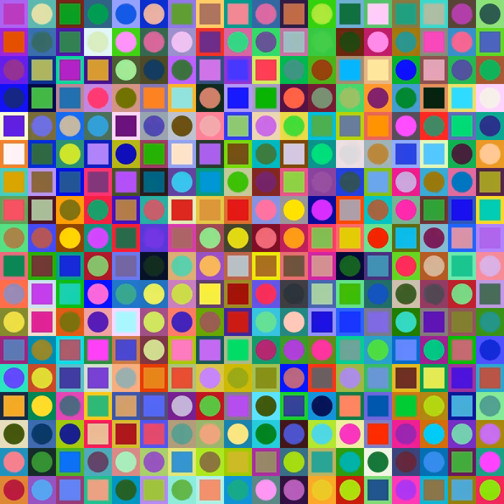 Square Dot Composition #282