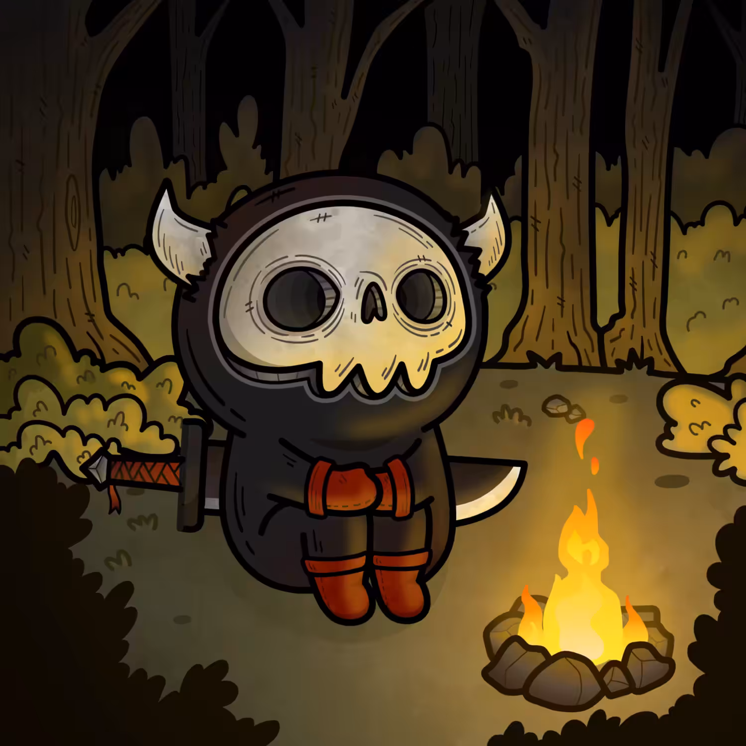 DEATH SKULL MASK #005