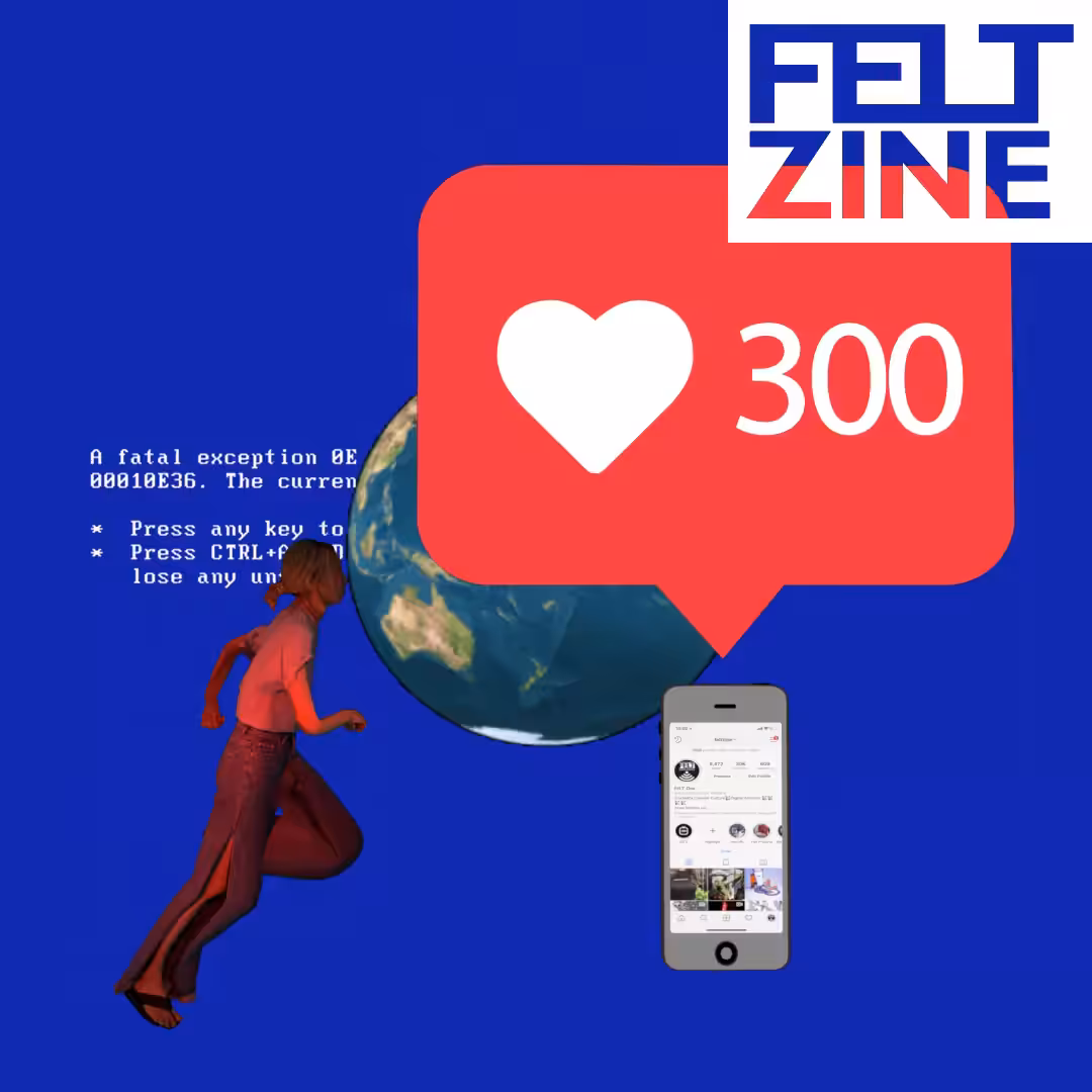 Canvas by Felt Zine: Canvas #259: blue screen. — chasing likes. — global lockdown. — white box logo. — dreamscape