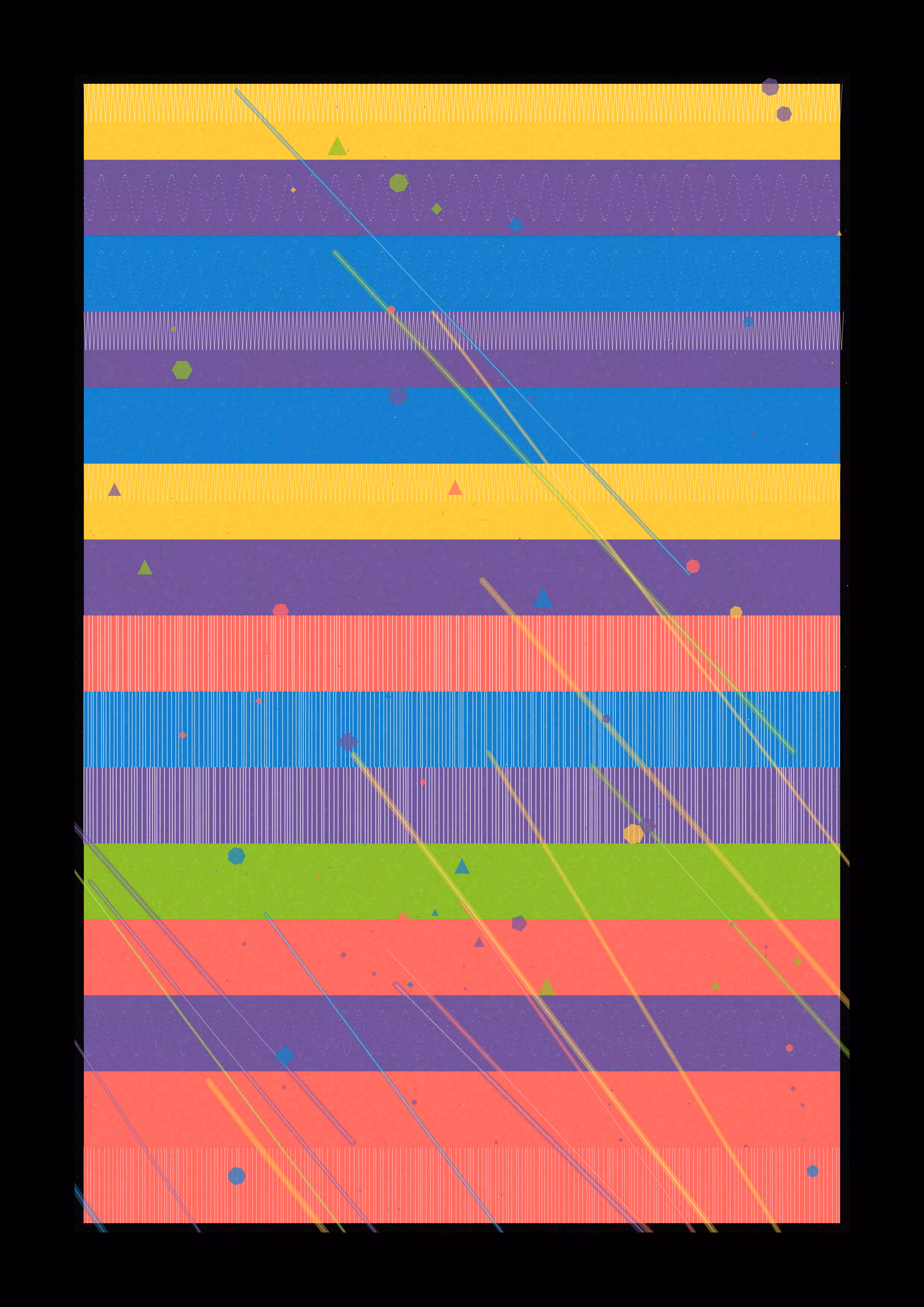 Code & Art: Rhythm of Colored Stripes #4