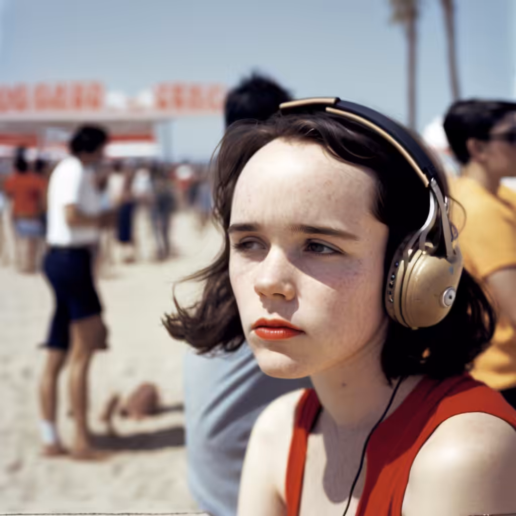 VENICE BEACH HEADPHONE GIRL