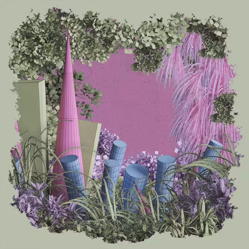 Geo-forest #3dart #19