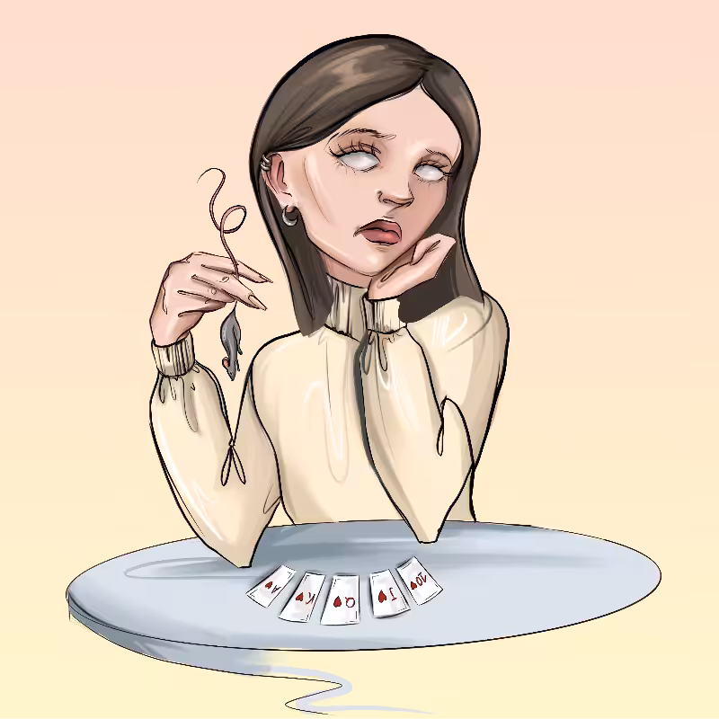 Girl at the table #53