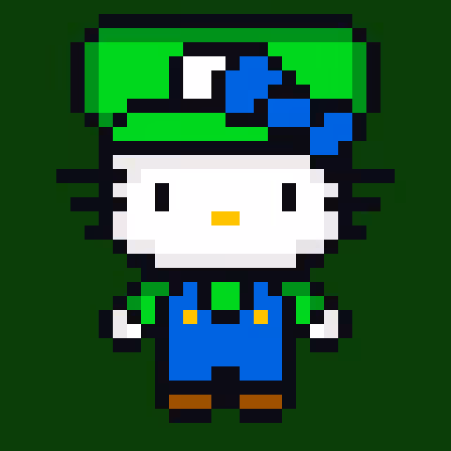 Henllo Kitty Luigi #025