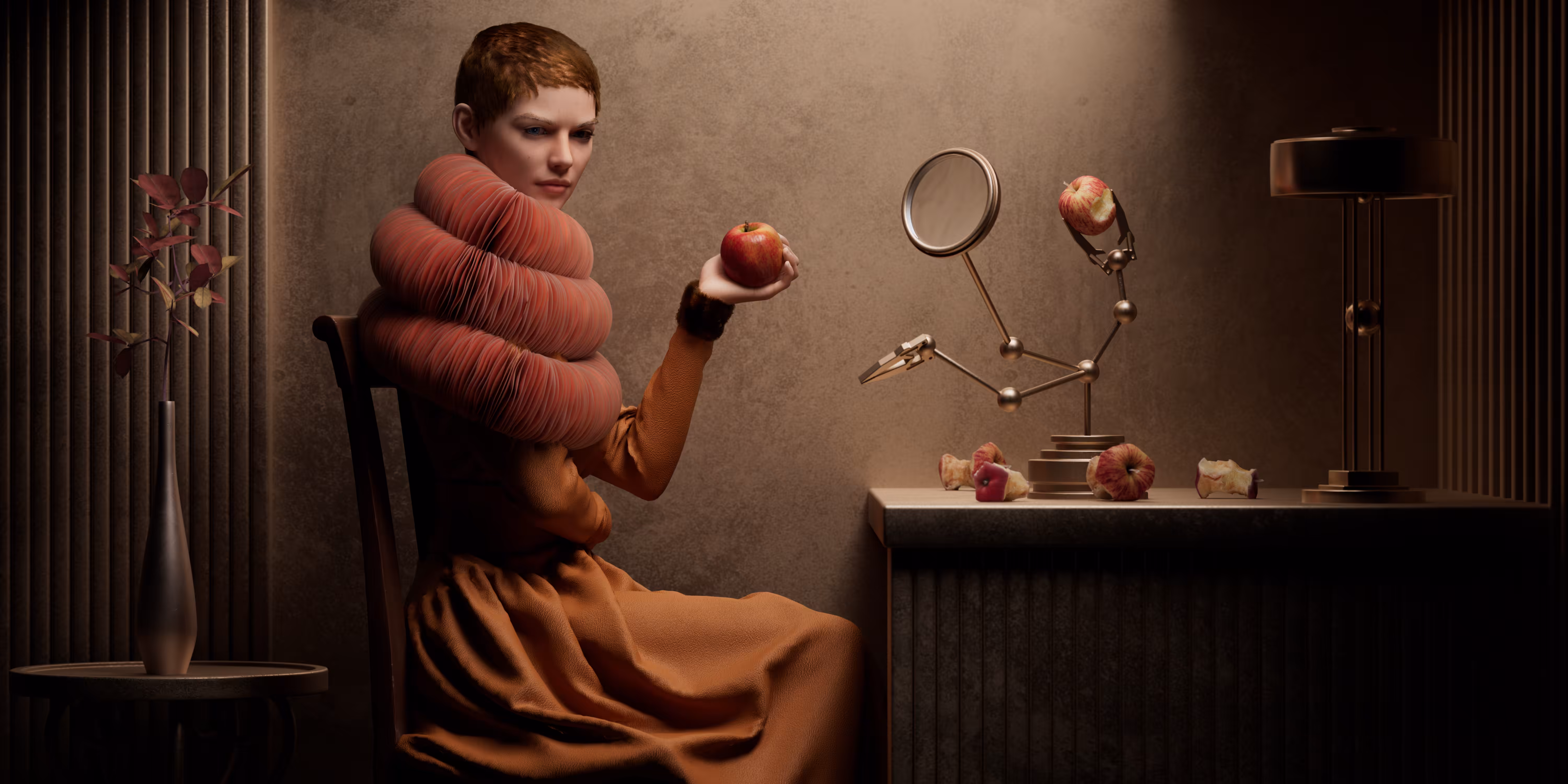 Girl with Apple