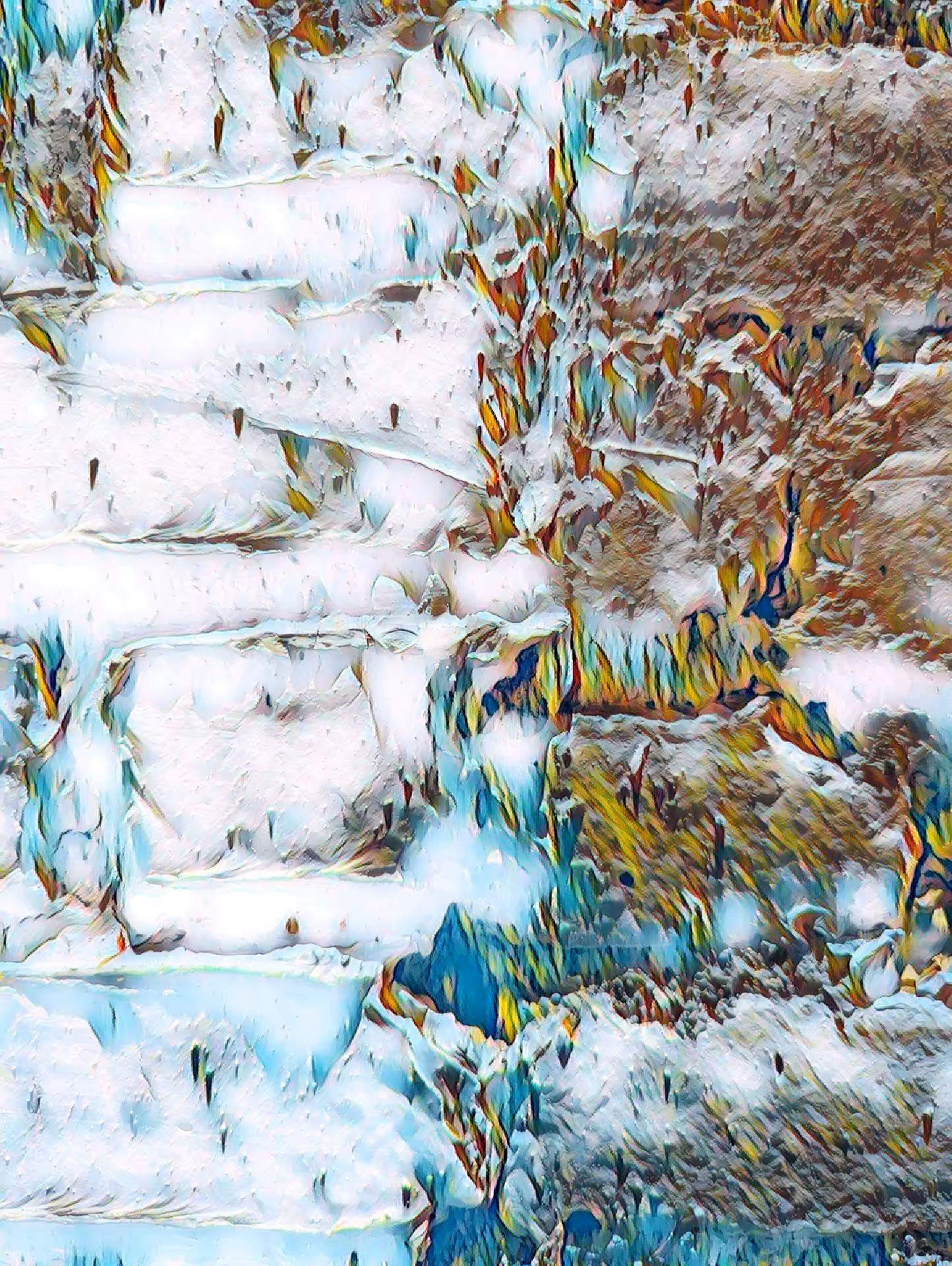 Snow in the Inca Ruins