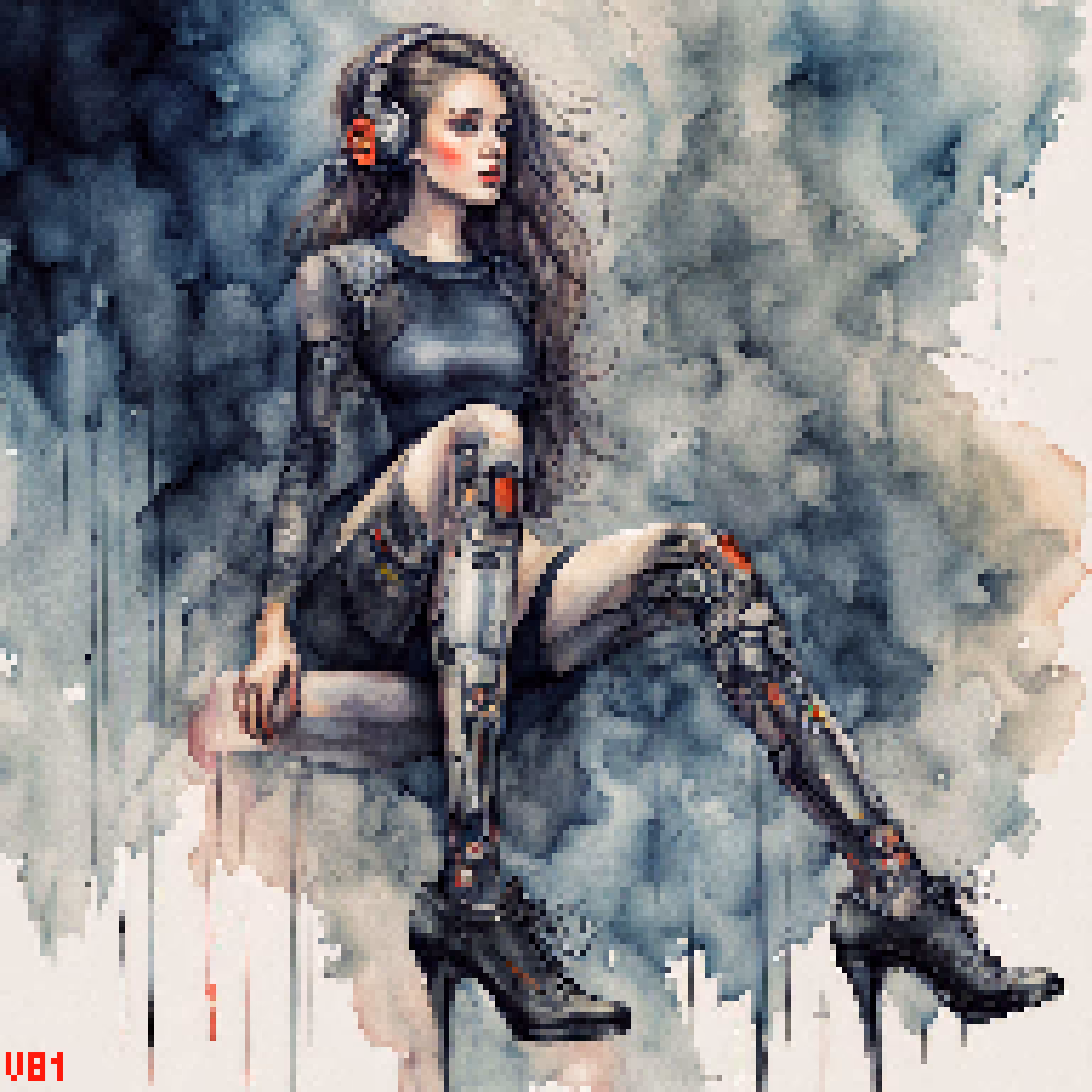The cyberpunk we deserve. : Pixel art