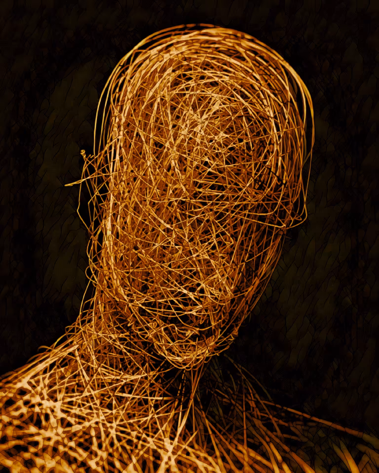 Mosaic A.I - Golden portrait 2/4