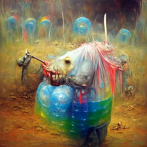 THE UNICORN LOVES HIS BUBBLE MACHINE