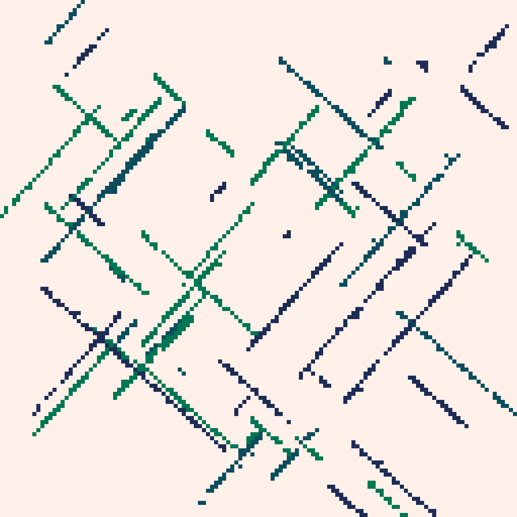 Genuary 2023 Day 4 - Intersections #7