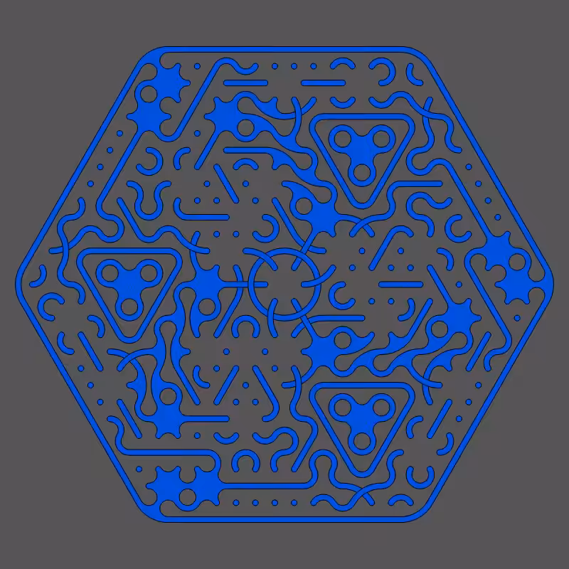 Threefold Symmetry - Dark Variations #108
