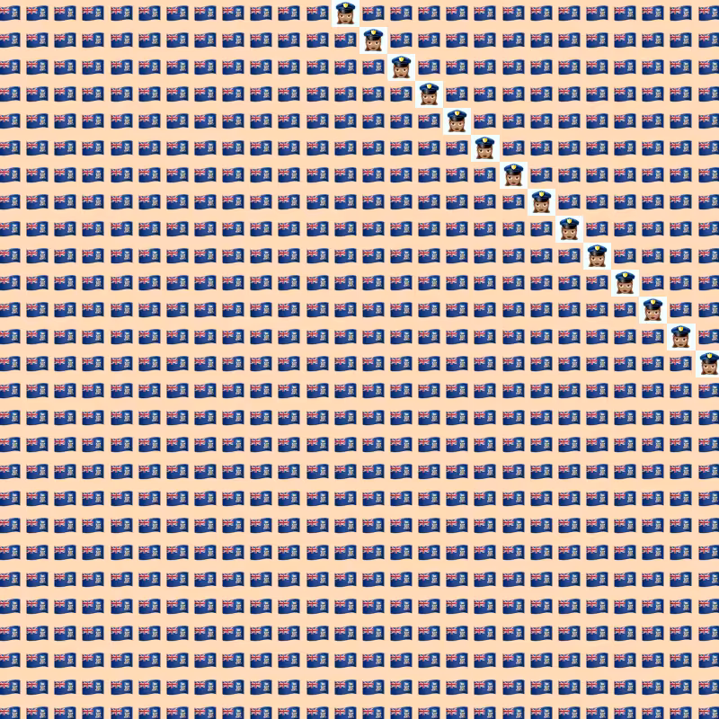 Elementary Cellular Emoji Automata #115