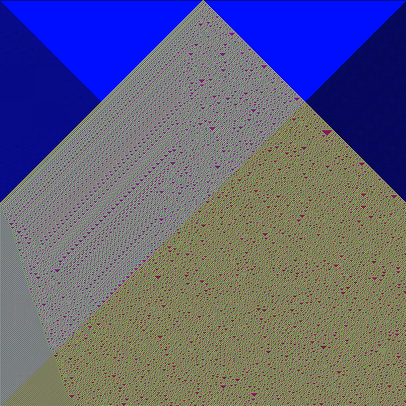 RGB Elementary Cellular Automaton #353