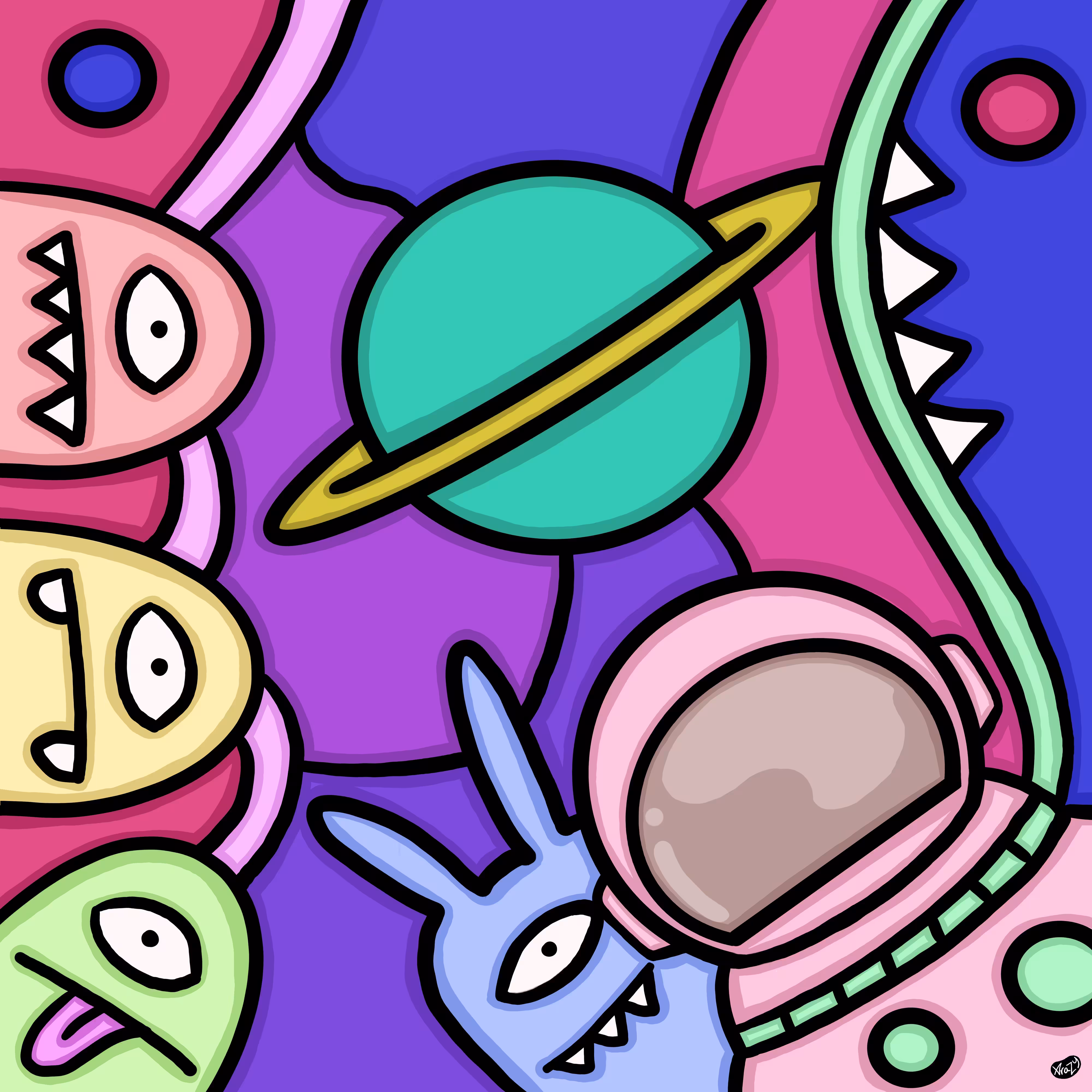 Squiggle Monster 009
