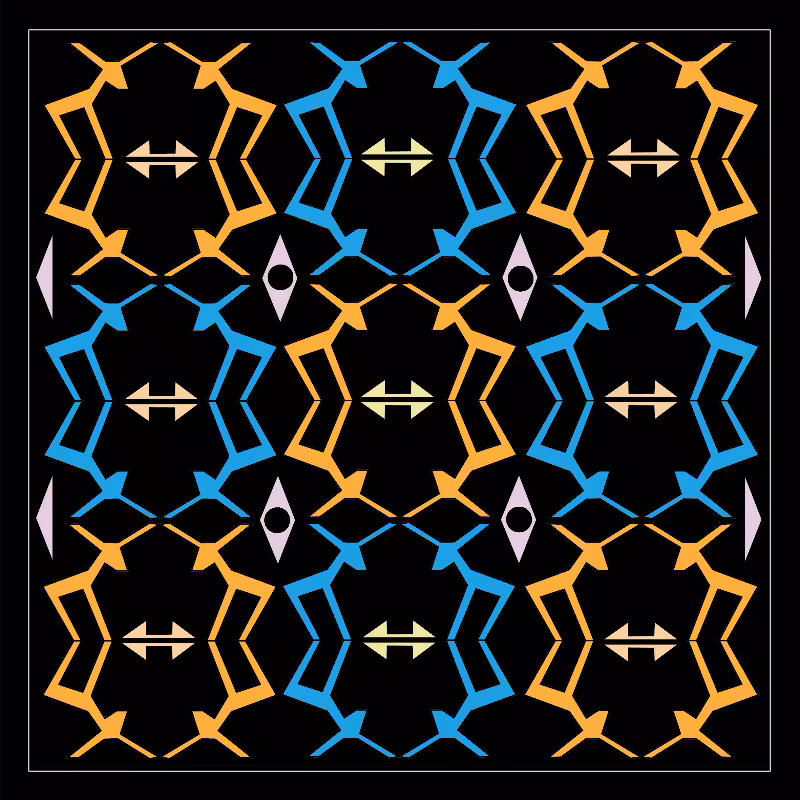 Animal-Geometric Motif #5