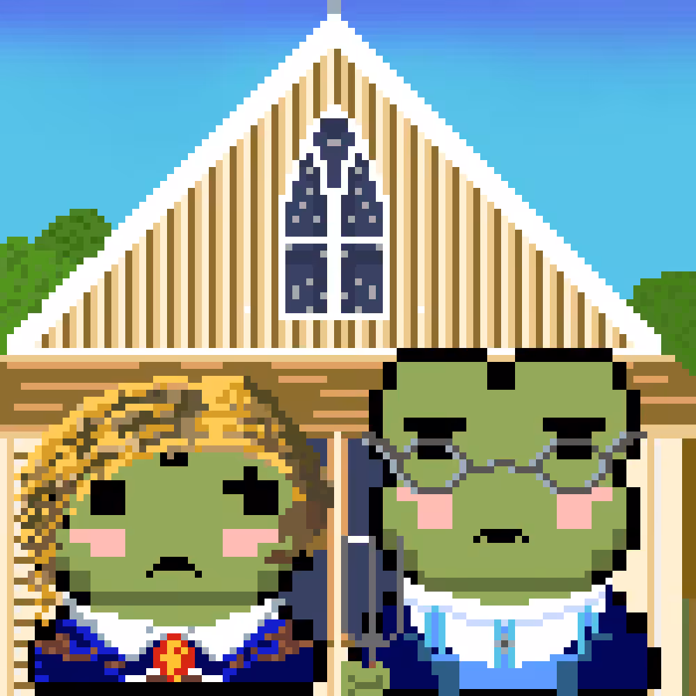 TezFrog - American Gothic Frog