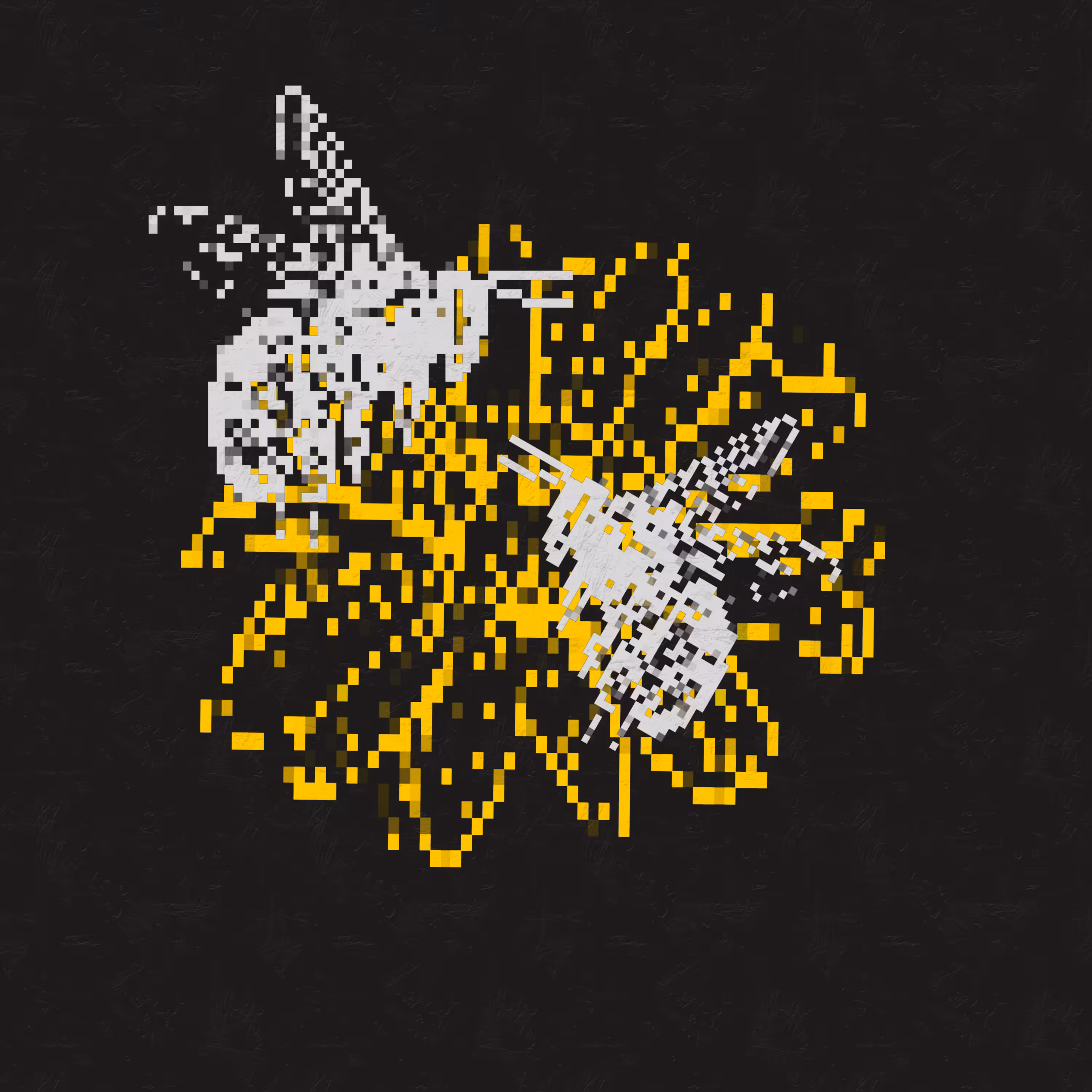 2 bees and sun flower
