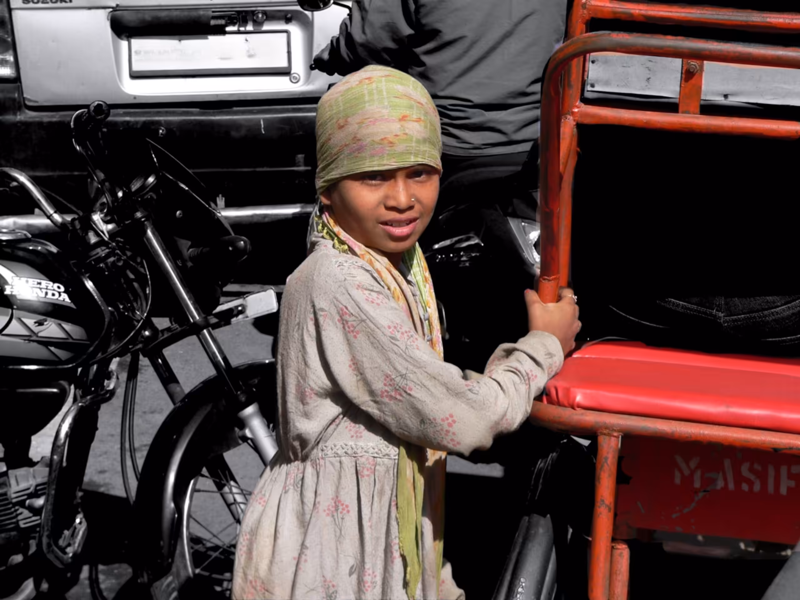Towards the Central Matket of Delhi
