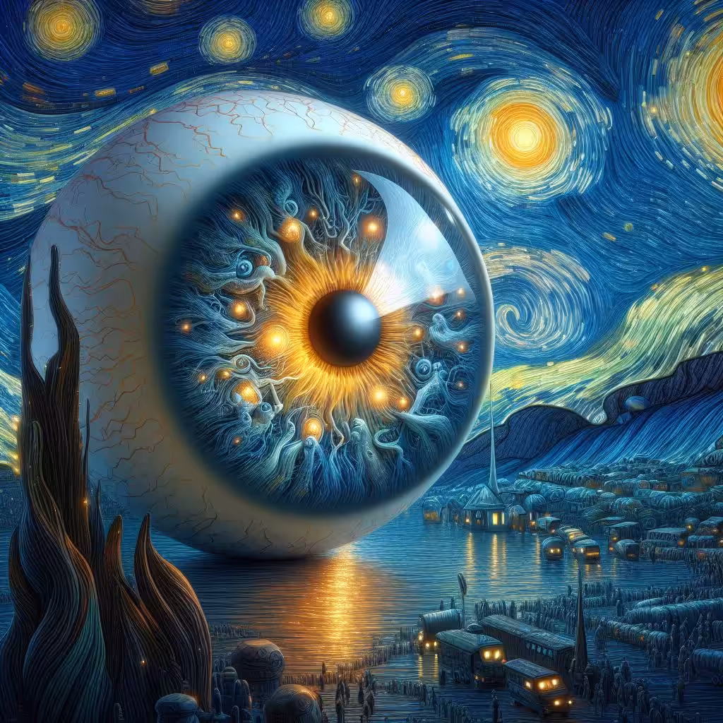 Starry night in your eyes