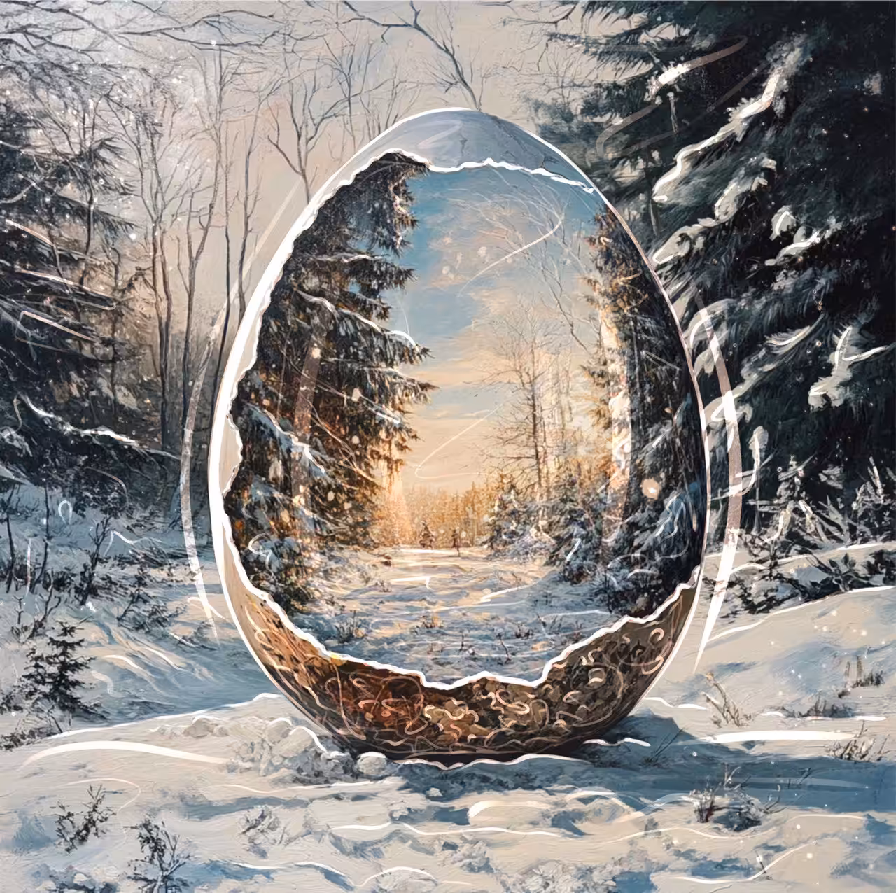 The winter landscape