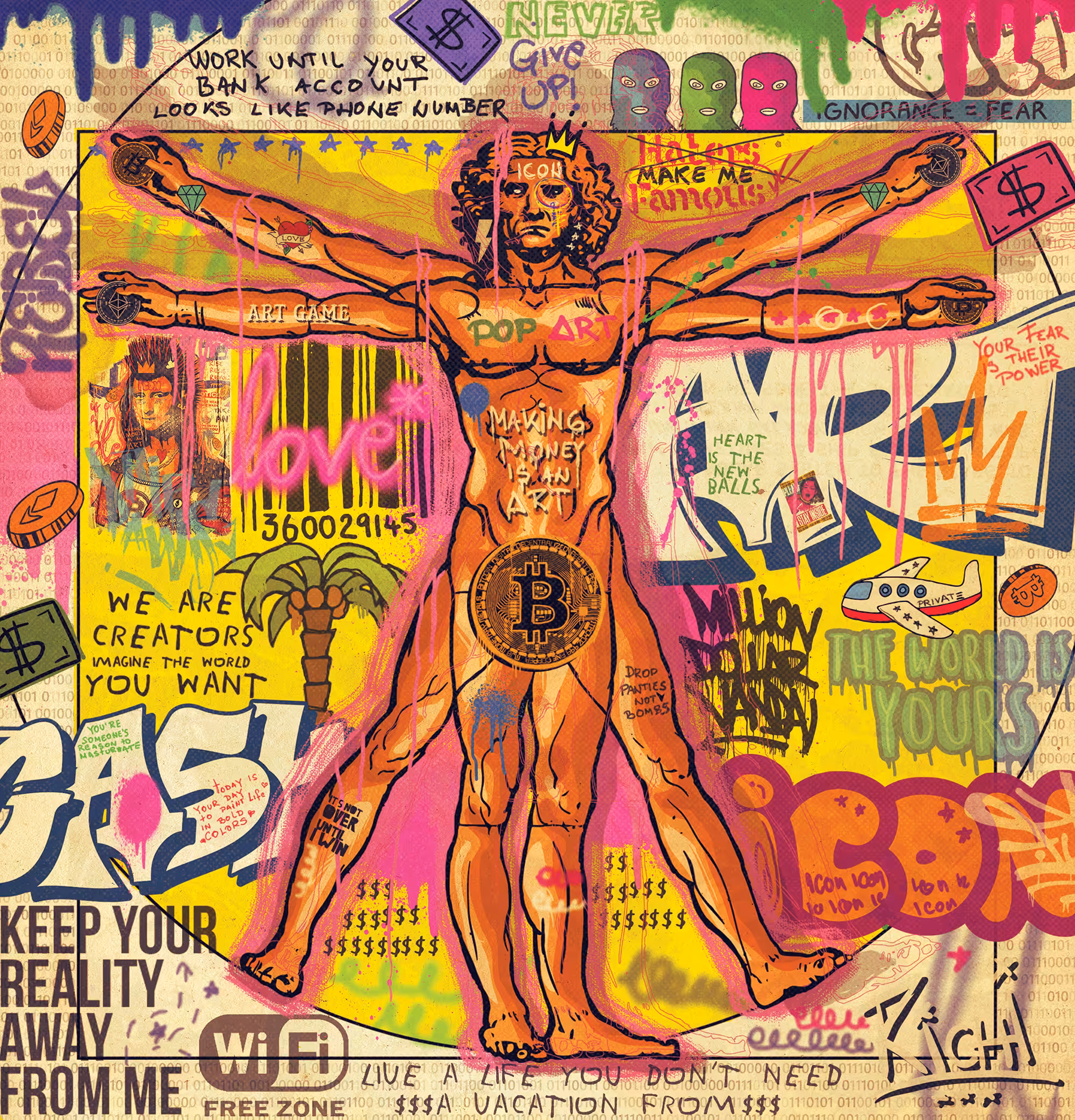 The Real Vitruvian They Didn't Want You To Know About aka The Man With Bitcoin 