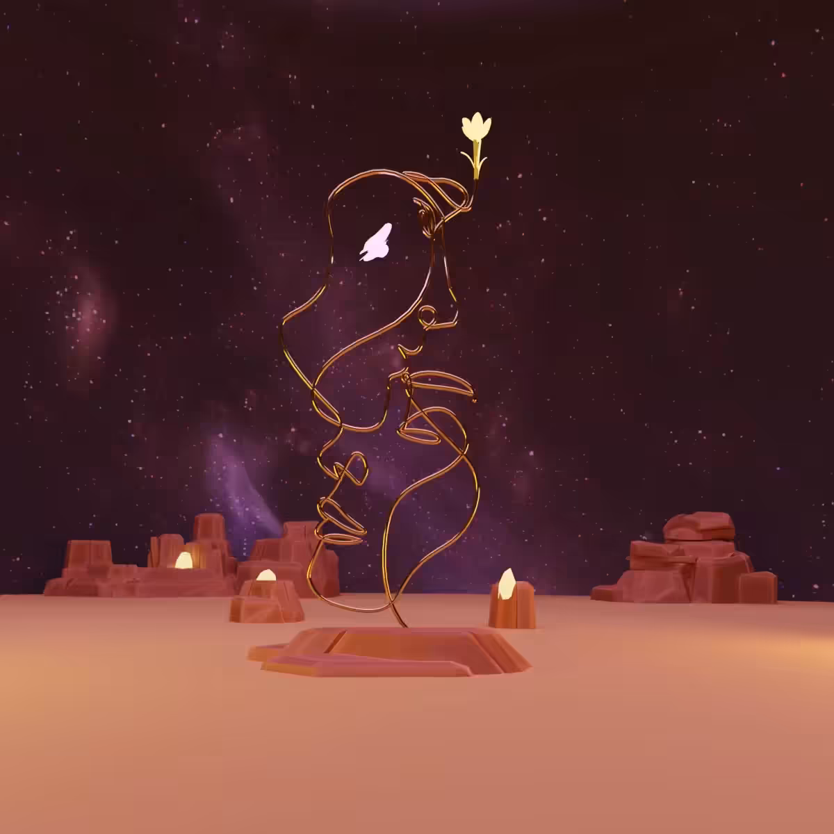 tezoart: Lovers in Space