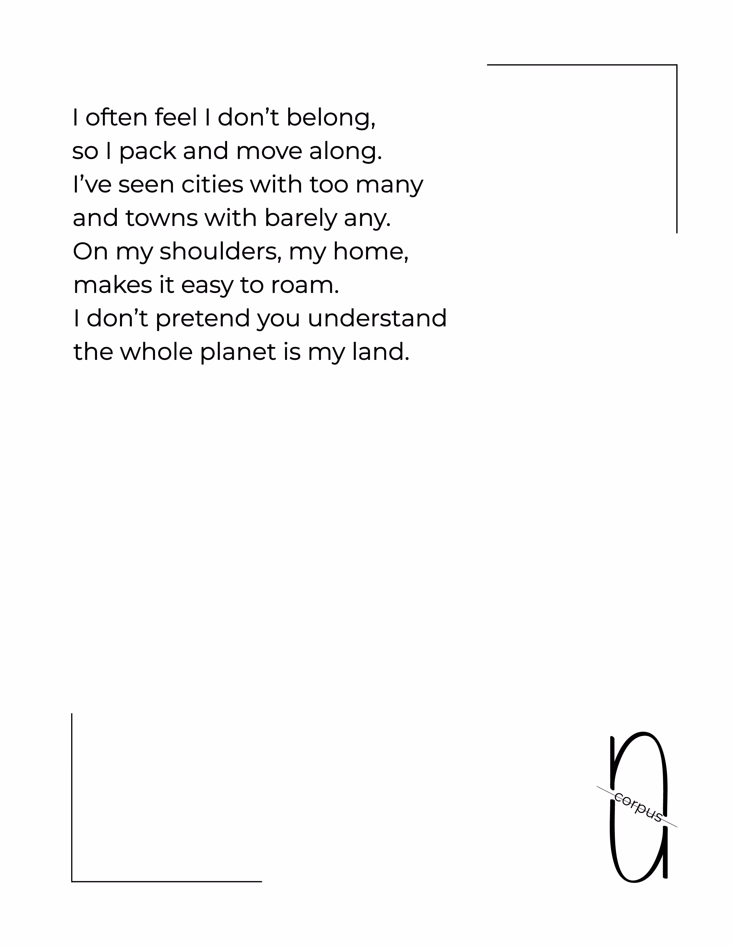 EncapsuledCorpus: The drifter