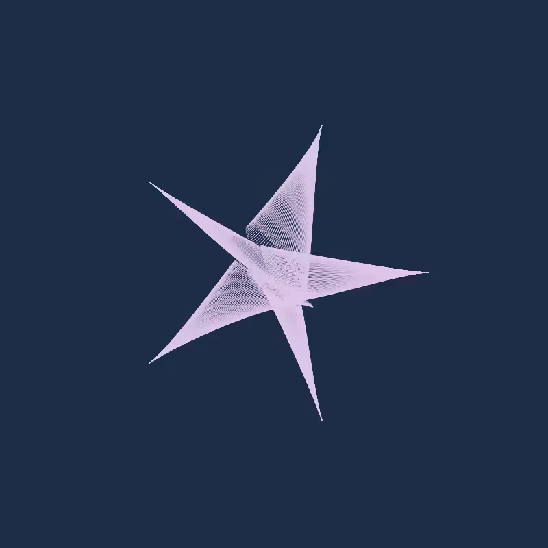 Bezier Stars #42