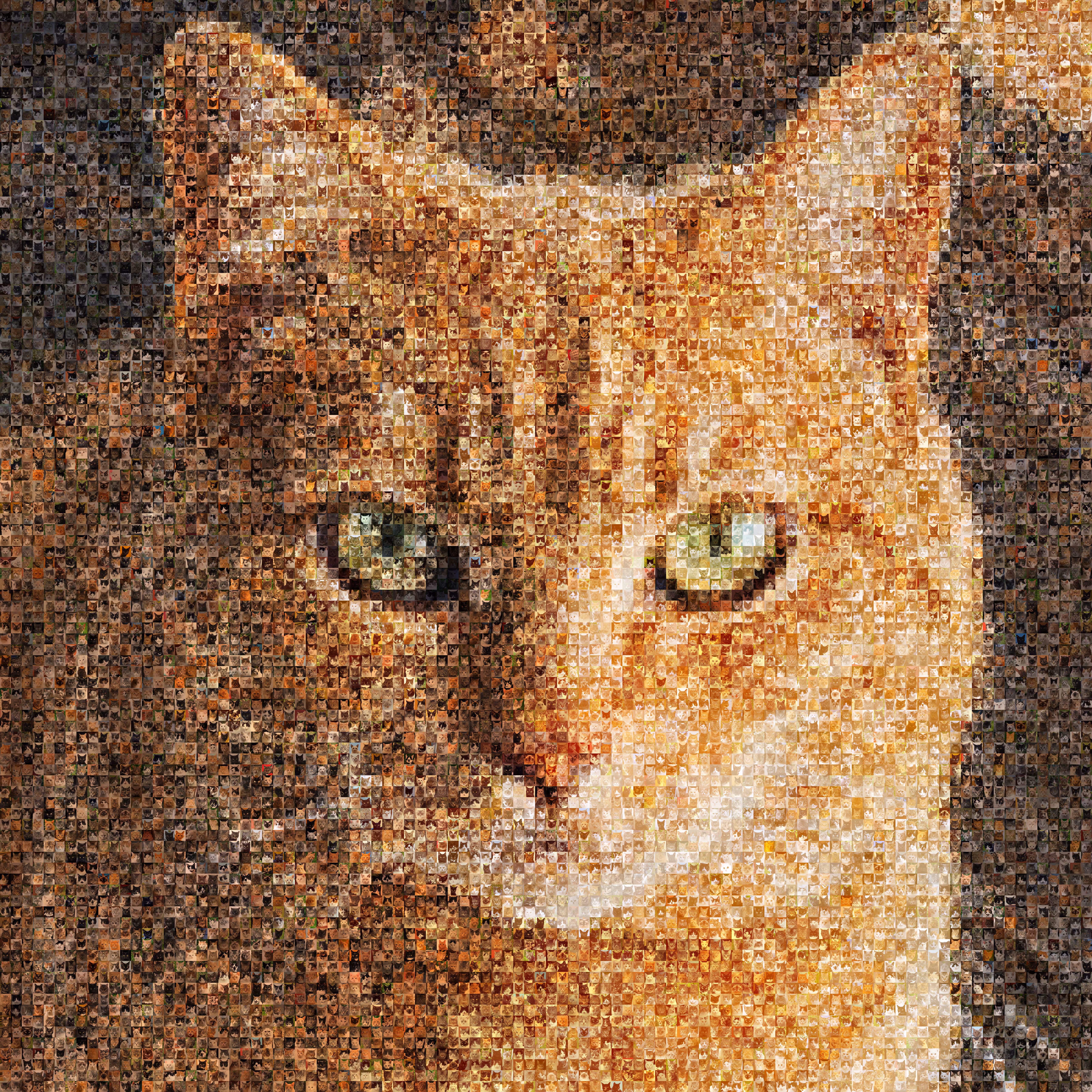 10k nonexistent cats created by machine & Ai