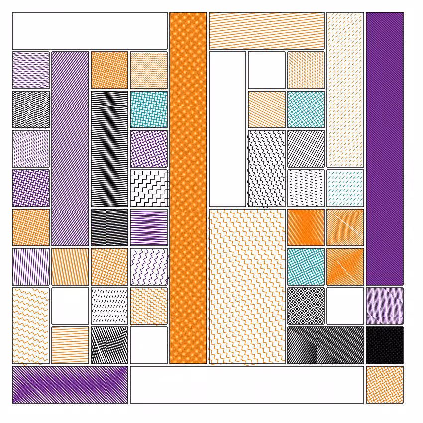 Strips layouts - Hatching #8