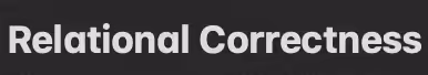 Relational Correctness 